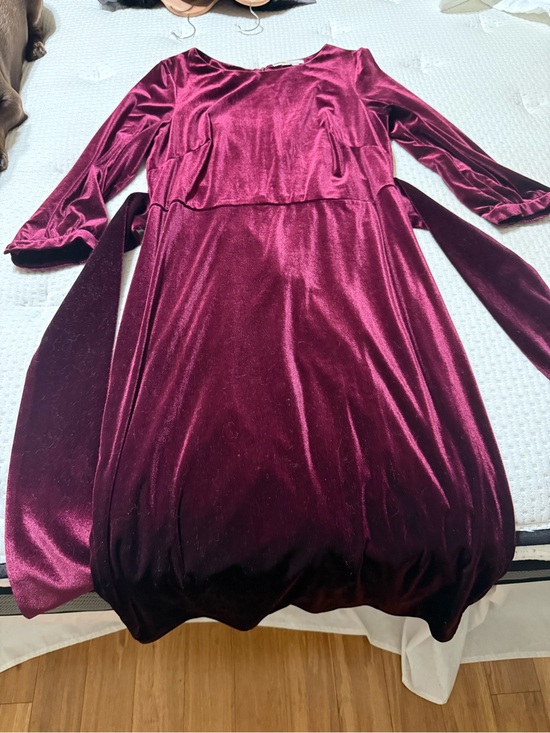 Boden Dresses & Skirts - Boden Velvet Midi Dress in Deep Wine